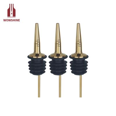 China Viable Stainlesss 304 Gold Plating Steel Liquid Bottle Pourer for sale