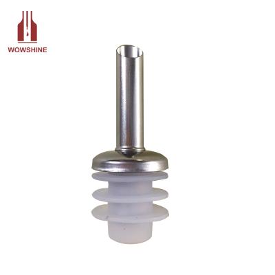 China Sustainable Stainless Steel 304 + Food Grade Liquid Silicon Olive Oil Pourer Nozzle for sale