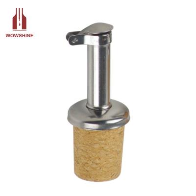 China Olive Cork Viable Oil Pourer Size Can Be Changed To Fit Your Bottle for sale