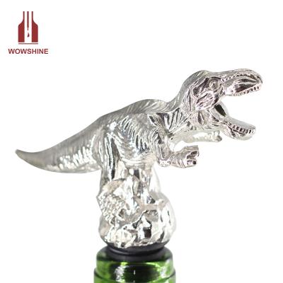 China Viable Dinosaur Wine Zinc Alloy Pourer for sale