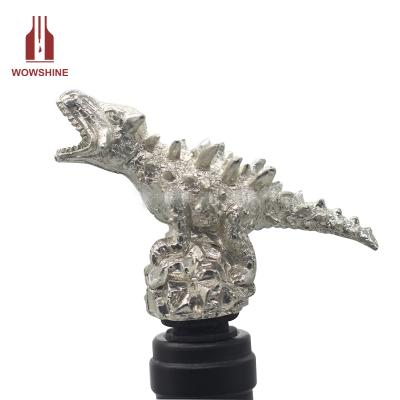 China Viable Dinosaur Wine Zinc Alloy Pourer for sale