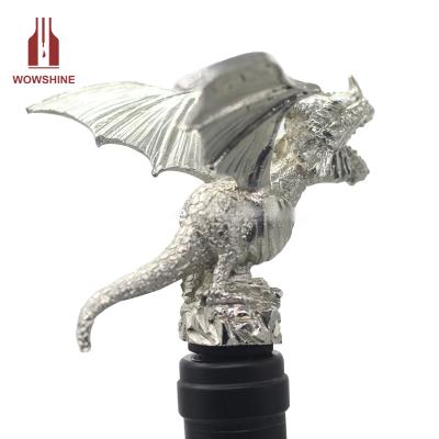 China Viable Dinosaur Wine Zinc Alloy Pourer for sale