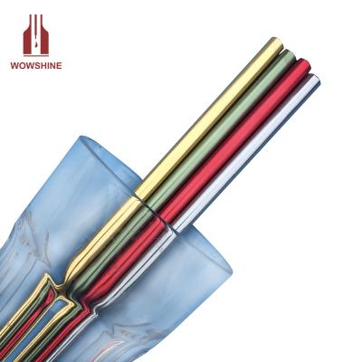 China New Color Sustainable Green / Gold Foil Drinking Straws hotselling 215mm*8mm for sale