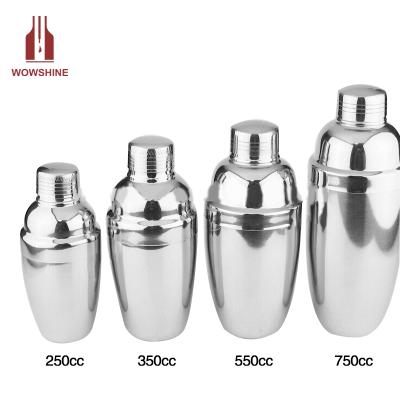 China Sustainable 750ml Stainless Steel Cocktail Shakers for sale