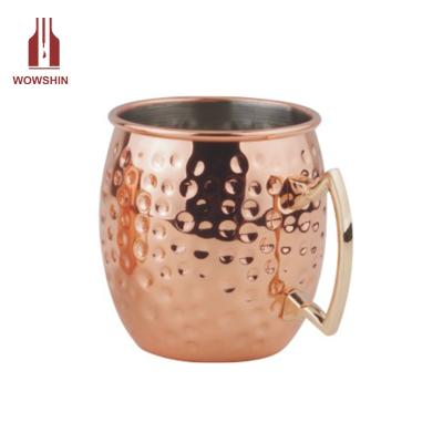 China Viable Moscow Mule/Donkey Hammered Mug for sale