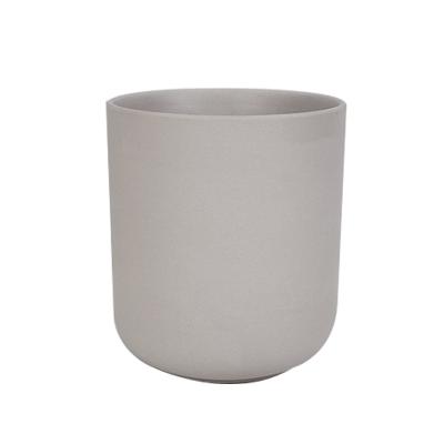 China Color Nordic Luxury Home Decoration INS Decorative Matte Ceramic Candle Jar With Lid for sale