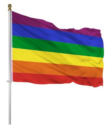 China USA Decoration | 3x5 ft 210D Rainbow Flag Embroidered for sale