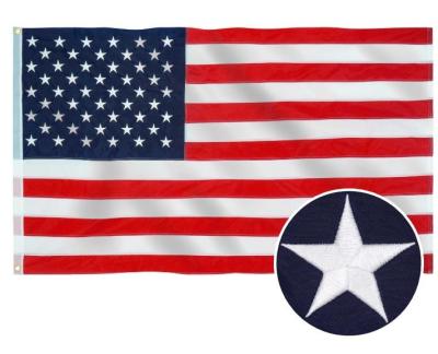 China Wholesale Vivid Color Embroidered Stars American Flags 2 X 3 Ft USA USA Premium Flags For Outdoor for sale