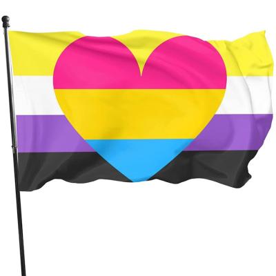 China New Polyester FLYING Philadelphia Homosexual Philly Lgbt Pride Rainbow Flag Gay 3x5ft for sale