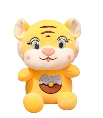 China Cute Plush Cartoon Rabbit Ears Tiger Doll Plush Toy Doll Tiger Zodiac Tiger Doll Boy And Girl Cute Pillow for sale