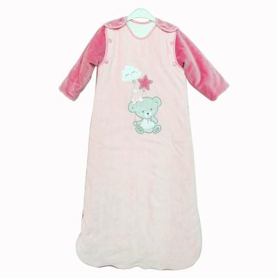 China OEM Breathable Air Layer Baby Sleeping Bag For Kids Anti-Kick Sleeve Full-Length Sleeping Bag Adiathermic Power 2.5 Removable for sale