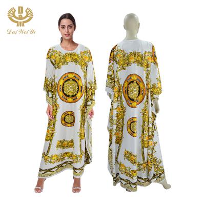 China Causal African Butterfly Abaya Muslim Kaftan Breathable Abaya 2020 plus size dresses for sale