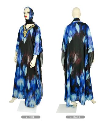 China Wholesale African Kaftan Women Summer Chunky Polyester Uganda Muslim Dress For Women for sale