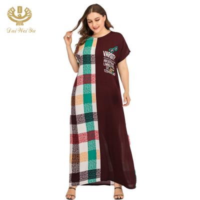 China Casual Daily Life Women Plaid Dress Plaid Dress Girls Short Sheath Patchwork Color Contrast Casual Outfits for sale