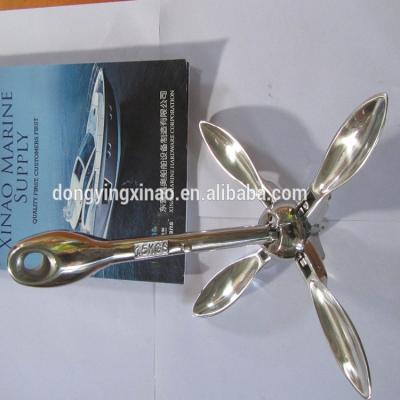 China Boat Docking Xinao Belay Marine Folding Anchor Stainless Steel for sale