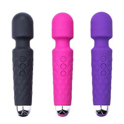 China Black Pink Purple Color AV Vibrator Luxury Cordless Wand Wireless Personal Body Massager for sale