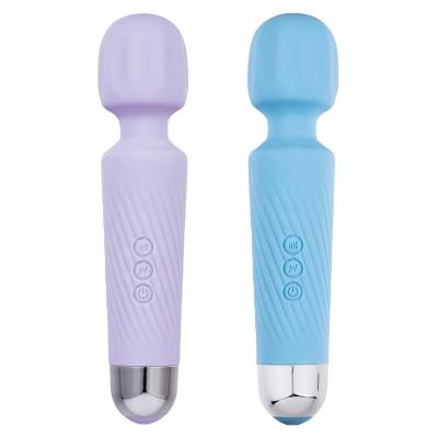 China 8 Speeds + 20 Mini Vibrations USB Wireless Rechargeable Waterproof Vibrator Magic Wand Massager AV for Women for sale