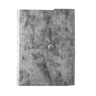 China Simple Filler Papers Business Student Thickened Soft PU Leather Notebook A5 Loose Leaf Stationery for sale