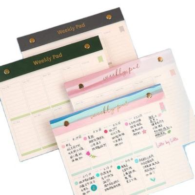 China Wholesale Daily Schedule Planner Daily Plan Loose Leaf Cloth Annual Agenda Custom for sale