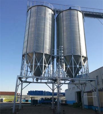 China Plant 500T/1000T/2000T Corn Wheat Barley Paddy Storage Grain Silo System With Conveyor And Control System for sale