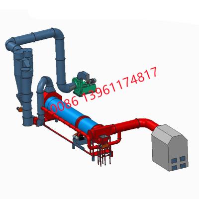 China New WDM Single Cylinder Rotary Drum CE WDM Single Cylinder Wood Waste Sawdust Drying Equipment Rotary Drum Dryer for sale