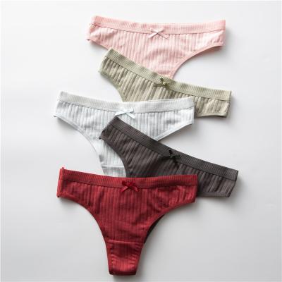 China New Anti-Static Women's Underwear Briefs Celana Dalam Katun Low Rise Cotton Cotton Breathable Panties Teenage Sexy Women Thongs for sale