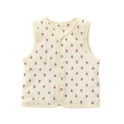 China Keli Bear Children Cute Wholesale Cotton Casual Vest Printed 100% Baby Clothes Newborn Baby Rompers Vest Infant Girls Vest for sale