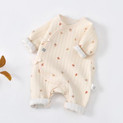 China Keli Bear Baby Romper New Season 99% Cotton Boneless Quilting Boys And Girls Jumpsuit Newborn Romper for sale