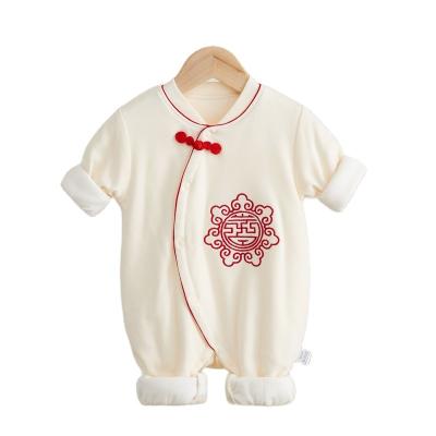 China Keli Bear Wholesale Baby Clothes Newborn 100% Cotton Long Sleeve Romper 100% Cotton Winter Jumpsuit Overalls Baby Long Sleeve Clothing for sale