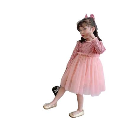 China Viable of the new children's sequined dress for fall 2021 is a stylish girls' performance dress for sale