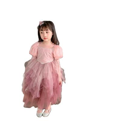 China Viable 2021 New Girls' Dress Mermaid Princess Long Sleeve Dress for sale