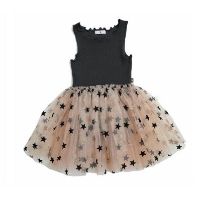 China Breathable Birthday Party Dress Girl Summer Tulle Sleeveless Dress for sale