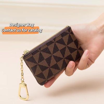 China Designer Card Holder Bag Bank Wallet Famous Brands Luxury Leather Business Cards Bag Custom Credit Card Bag for sale