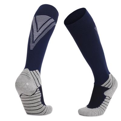 China Fussball Viable Grip Socken Kids Football Grip Socks Nylon With Logo For Kids Custom Nonslip for sale