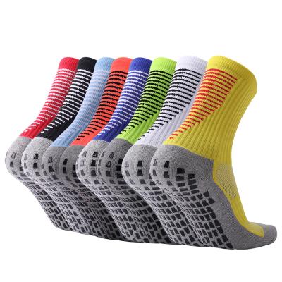 China Viable In Stock Non Slip Basketball Socks Grip Colored Training Tower Logo Bottom Custom Socks for sale