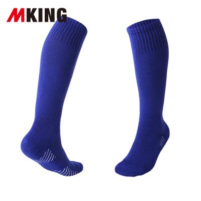 China Disposable Kids Football Boots Childern Sports Length High Training Stocking Boys Knee High Terry Cushion Football Socks for sale