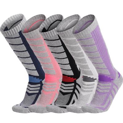 China Custom Marino Wool Socks Men Bulk Mens Womens Hiking Custom QUICK DRY Ski Socks Cotton Knit Long With Logo for sale