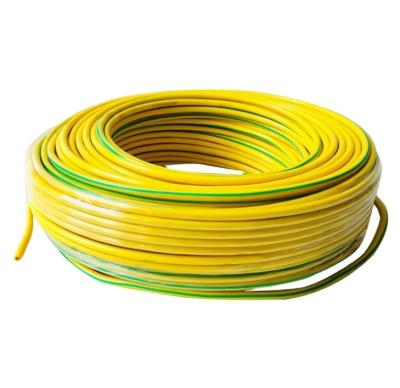 China Building Yellow And Green Stranded Copper Class 2 Core PVC Jacket Ground Cable for sale