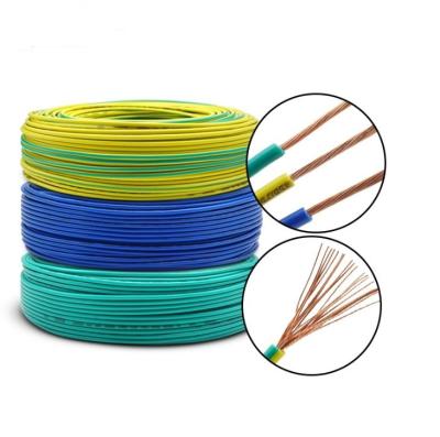 China Wholesale 1.5mm 2.5mm 4mm 6mm PVC Single Core Construction 10mm Copper Chamber Wiring Electrical Cable for sale