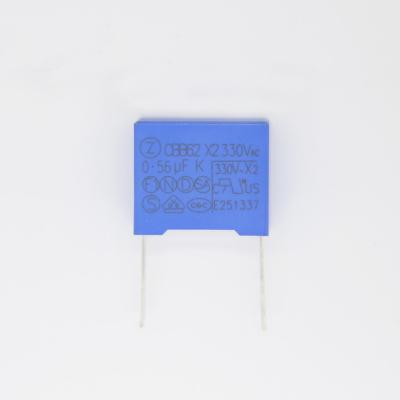 China Capacitive Divider Power Supply Film Capacitor CBB62 X2 0.56uF K 330VAC for sale