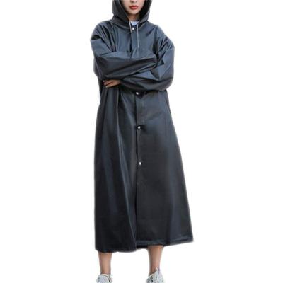 China Fashion Raincoat Custom Women's Single Long Raincoat Women Adult Rain Coat for sale