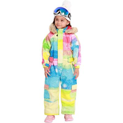 China Wholesale High Quality Winter Color Outdoor Children's One-Piece Ski Suit Waterproof for sale