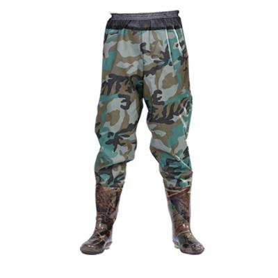 China 3.5mm Neoprene With Camouflage Fabric Noly PVC Waterproof Durable Pants Rubber Waders Duck Hunting Waders for sale