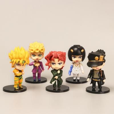 China Weird Figure Kujo Jotaro Figure Higashikata Josuke Kakyoin Noriaki Action Toy Adventure Figure Cute Anime JoJo Cartoon for sale