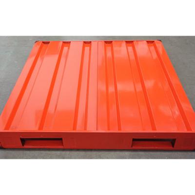 China Single Faced Steel Pallet For Cold Storage Warehouse Metal Pallets For Dry Warehouse With Size 1200*1000mm for sale