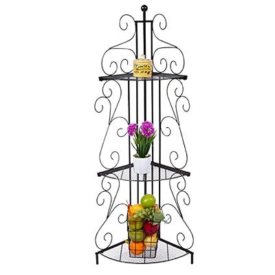 China Modern 3 Tier Metal Corner Plant Stand for sale