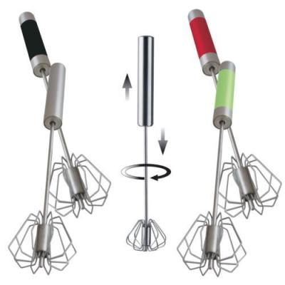 China RH-W1 Stainless Steel Viable Automatic Kitchen Egg Beater Revolving Egg Beater for sale