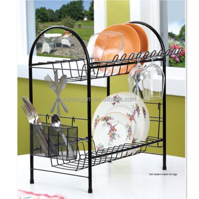 China RH-4724 Large Capacity Flatware Buffet Sustainable Dish Rack for sale