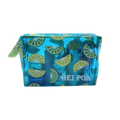 China Hot Selling Fashion Makeup Bag Large Capacity PVC Customized Tinted Cosmetic Bags Logo Printing Makeup Artist Bag for sale