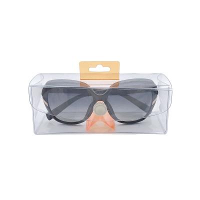 China Glass Packaging Sunglasses Box Transparent PVC Reading Glasses Packaging Eyewear Case For Display for sale